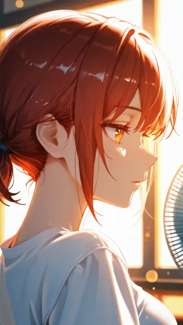 星降る放課後の教室・ショートの少女