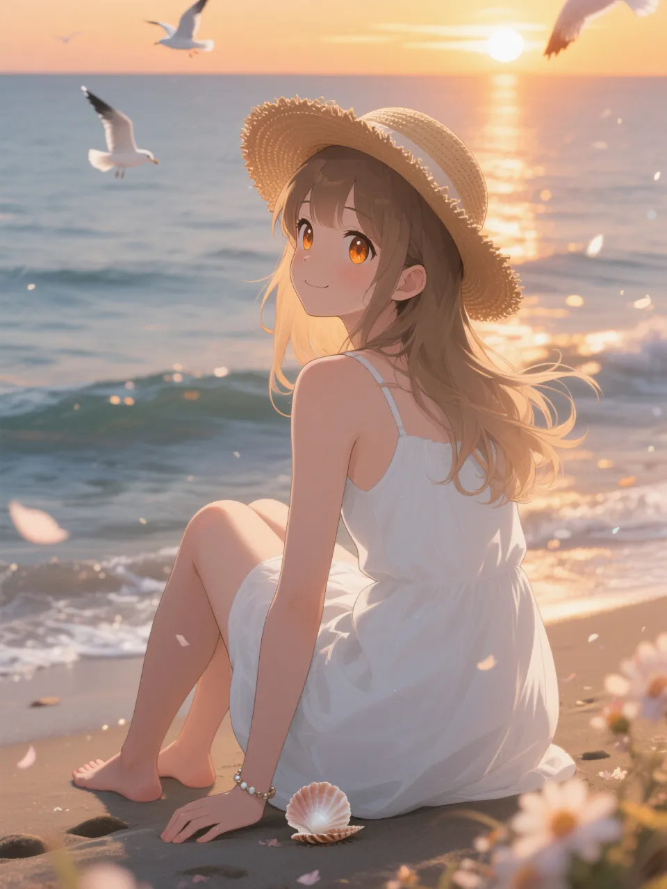 夏の日の陽子。
