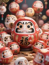 見ての通りだるまがいっぱい