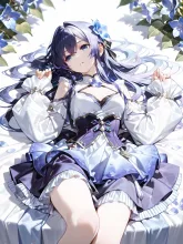 りんどうに囲まれて