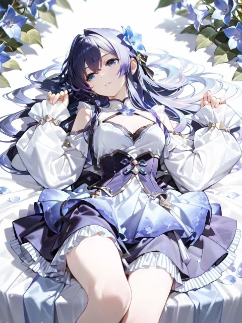 りんどうに囲まれて
