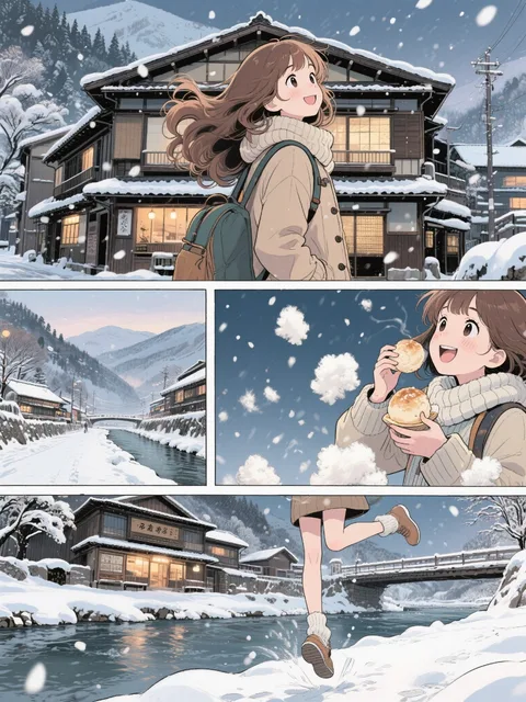 雪の山形、温泉♨️一人旅♪(꒪ˊ꒳ˋ꒪)