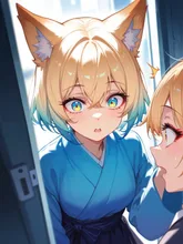少女の正体はキツネ? — 𝓝𝓞𝓐さんのAIイラスト