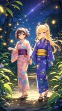 蛍鑑賞❤️浴衣乙女💕