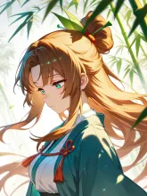 竹林の中で