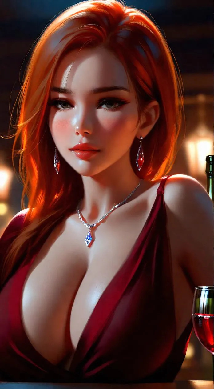 ほろ酔いの女性