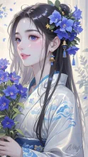 お彼岸にリンドウ