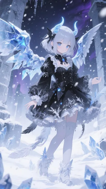 氷雪に堕ちた、やさしい羽根