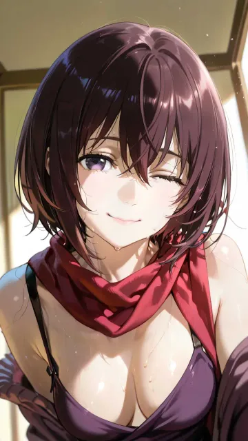 Illustration of look-up side… - 濡れた目