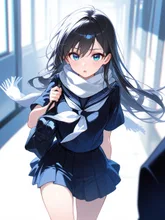 廊下で — ちぽちぽさんのAIイラスト