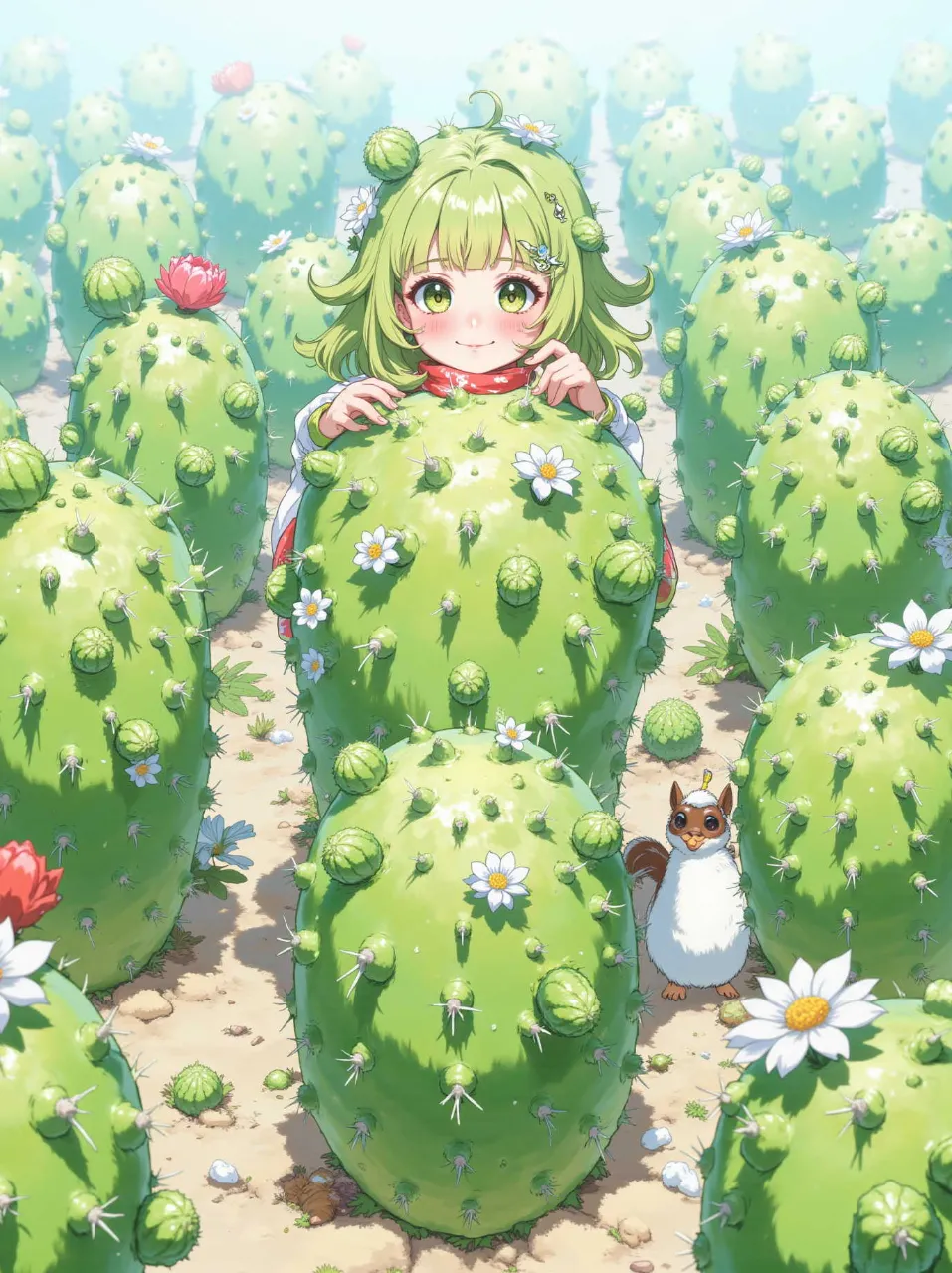 トゲトゲ畑のまごころ開花日和