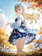 竜胆の擬人化·秋の野の青 の投稿作品