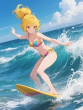 うまく波にのれたわ
