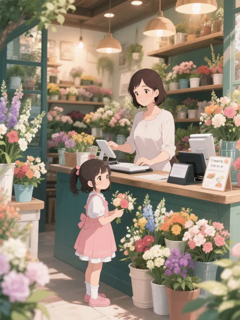 花屋さんになりたい女の子