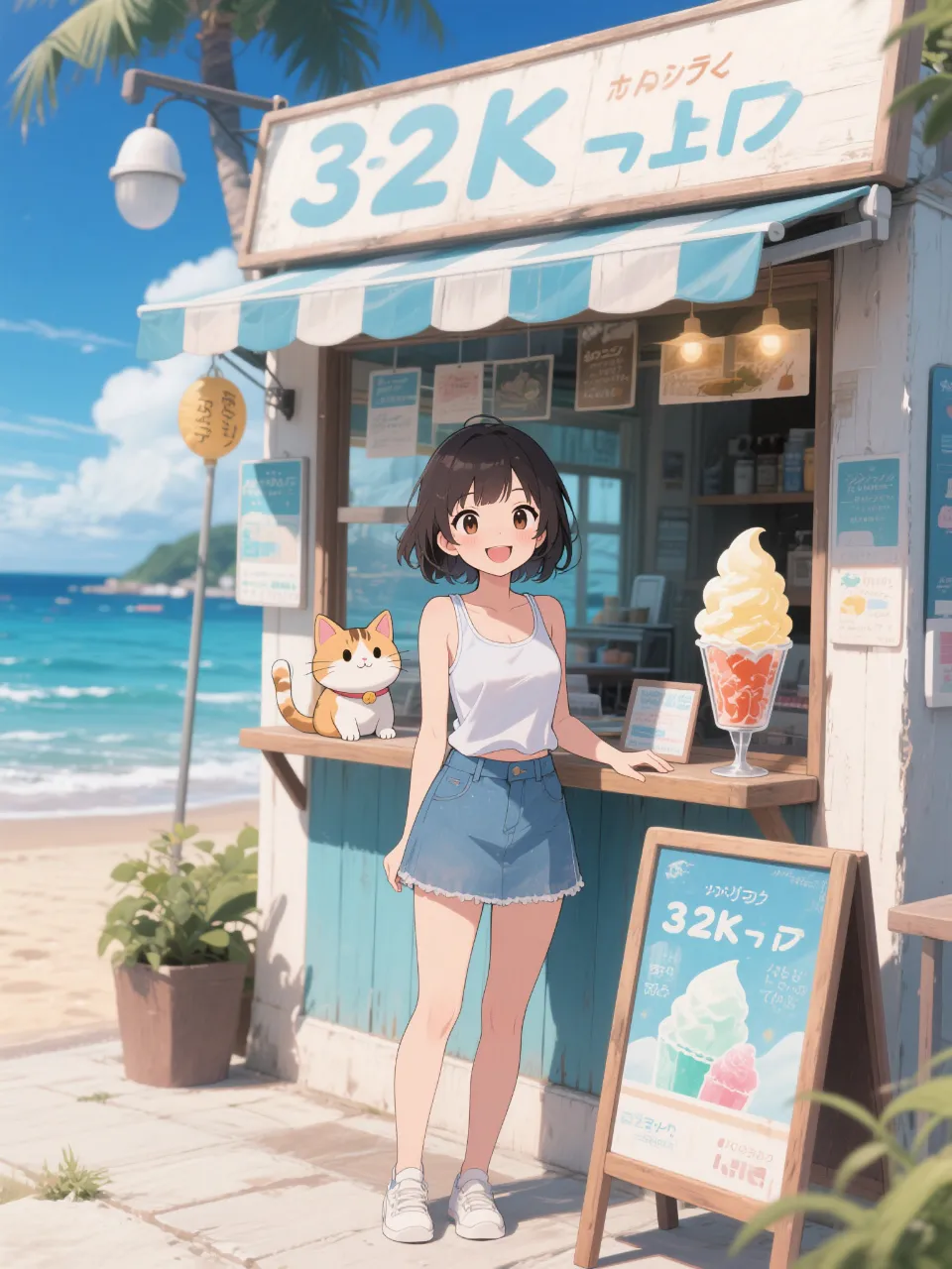かき氷屋さんで夏のアルバイト