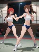 双子の深夜練習