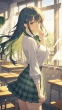 窓際の学級委員長 — 委員長イラストのAIイラスト|SUPPART
