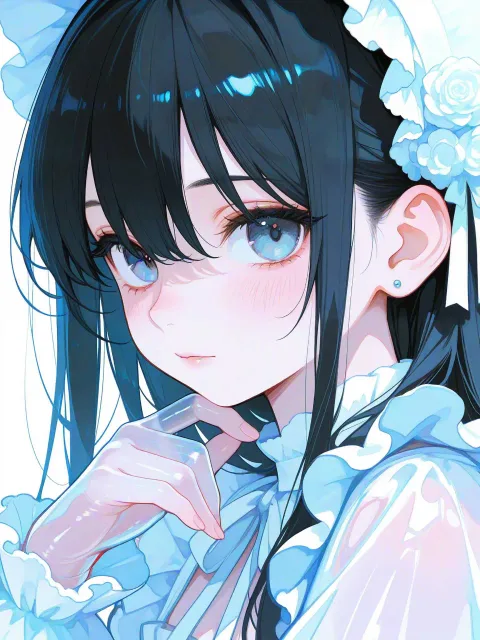 アニメ、女の子、フリフリ、美しい、ツヤツヤ、ひかる - メイド総選挙
