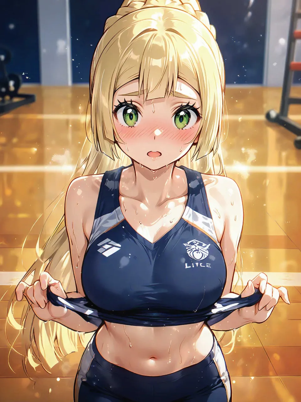 いい汗をかいたリーリエ