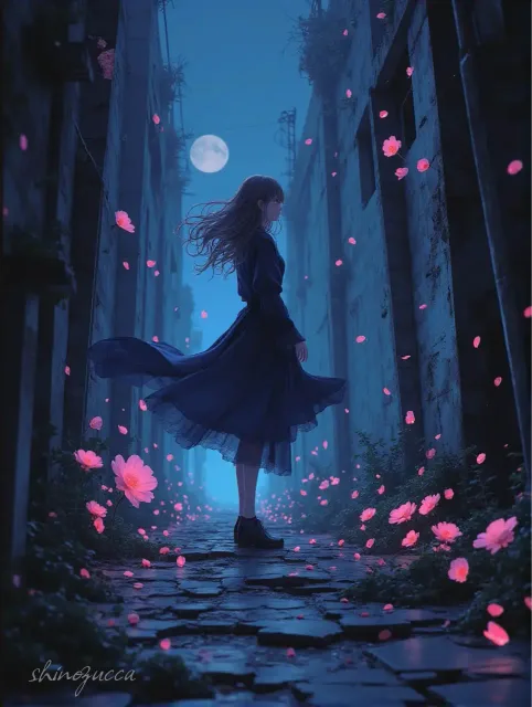 廃墟に咲く花