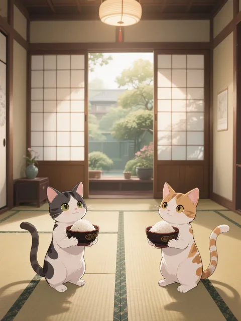 召し上がれにゃん🐱🐱