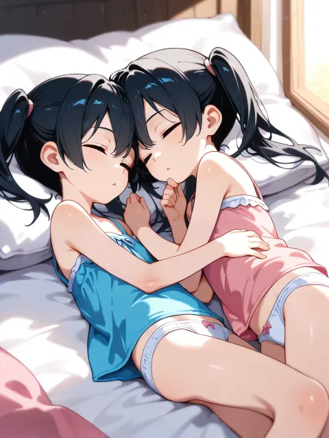 あかね&みどり「( ˘ω˘ ) スヤァ…」