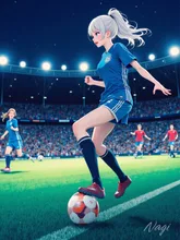 サッカー少女