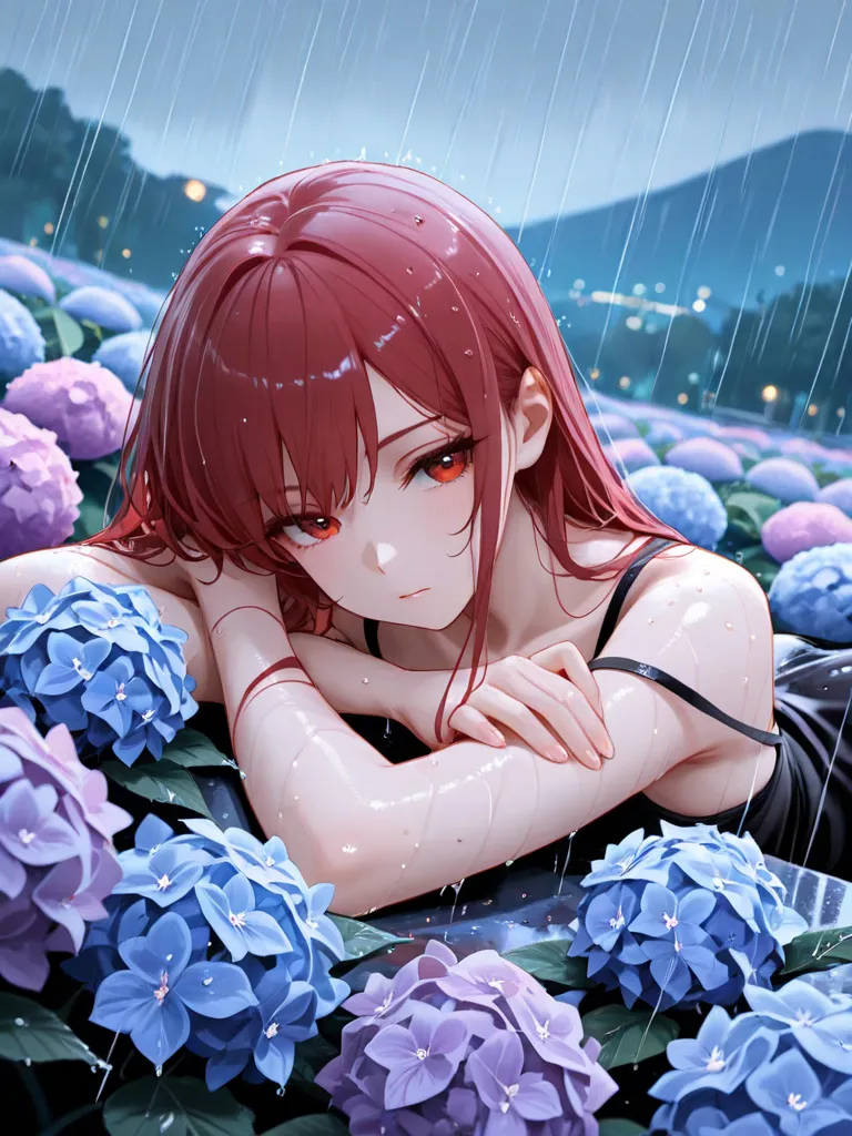 紫陽花アート — saruemonさんのAIイラスト