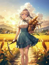 稲刈り·黄金いろの田んぼ の投稿作品