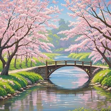 大正浪漫.香芝の川沿いにて