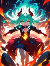 魔王ちゃん — シャムトラの白い悪魔さんのAIイラスト