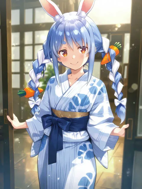 うふふ、似合ってるぺこか?