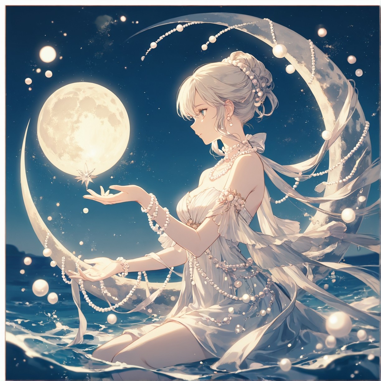 月の女神様🌕️ — RANさんのAIイラスト