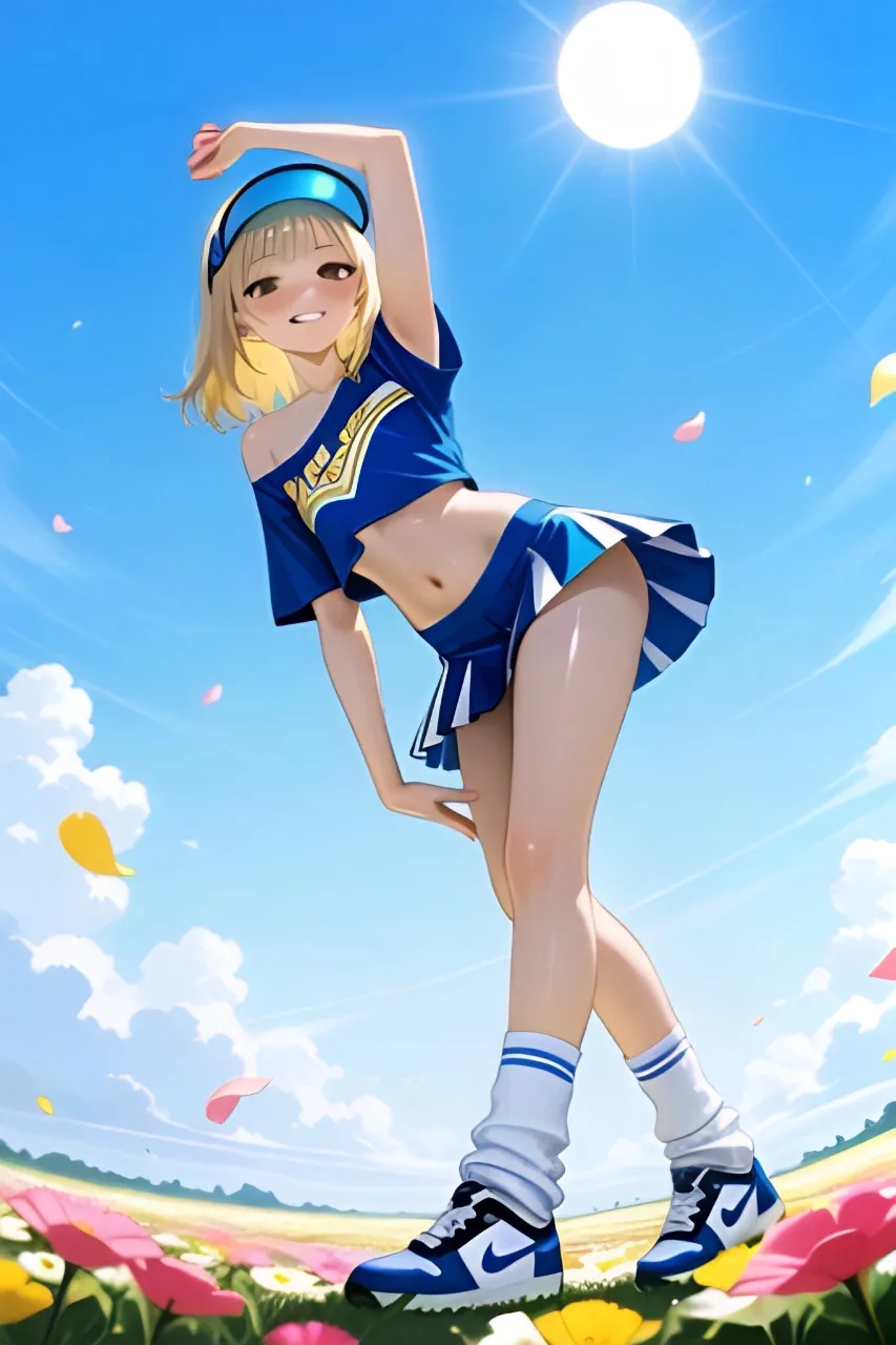 風と花吹雪とチアガール…金