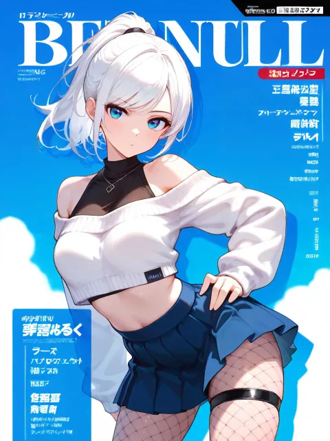 girl、long white hair - カバーガール総選挙