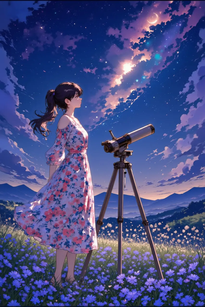 天体観測 — MAOMAOさんのAIイラスト