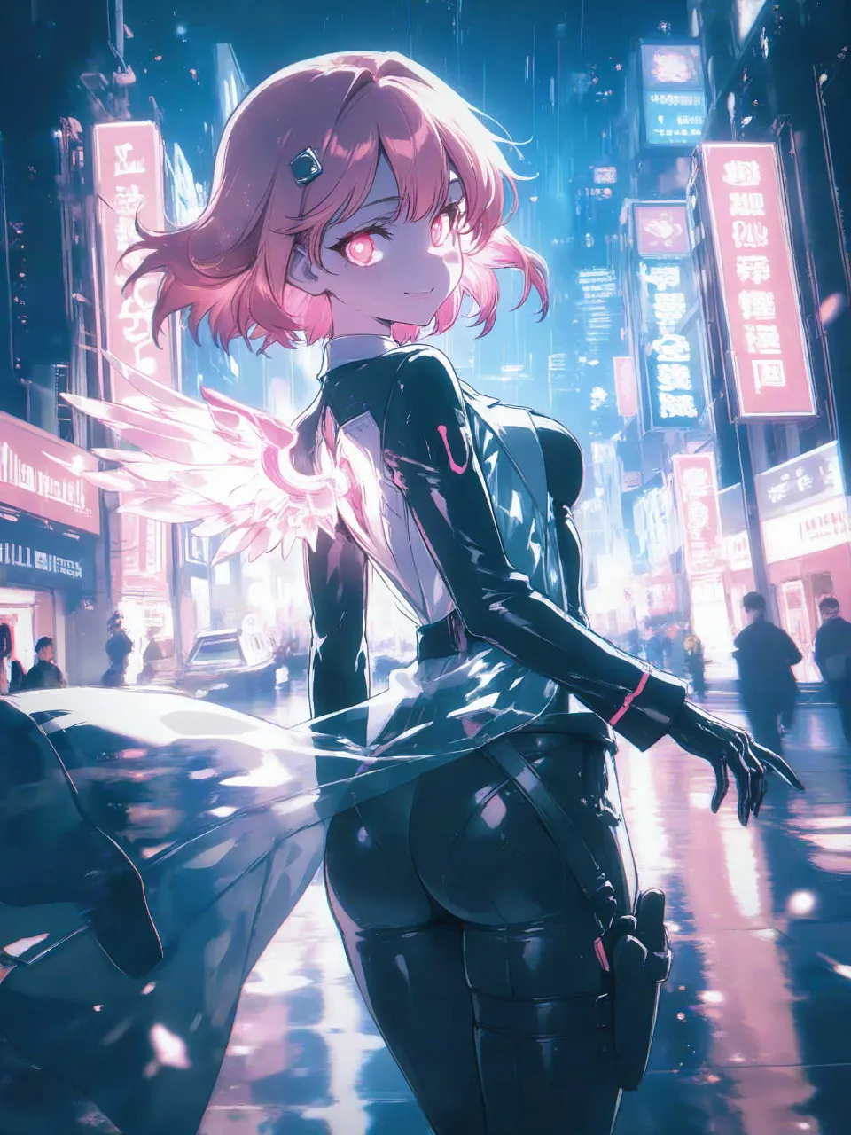 電脳少女、明梨。