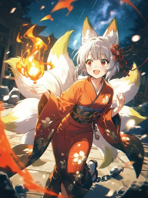 夜中の怪火