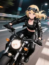 夜の街を流す。
