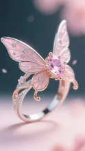 RiNG-Pixie wings-Pink Dia