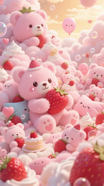 ピンクのクマだらけ🧸🍓