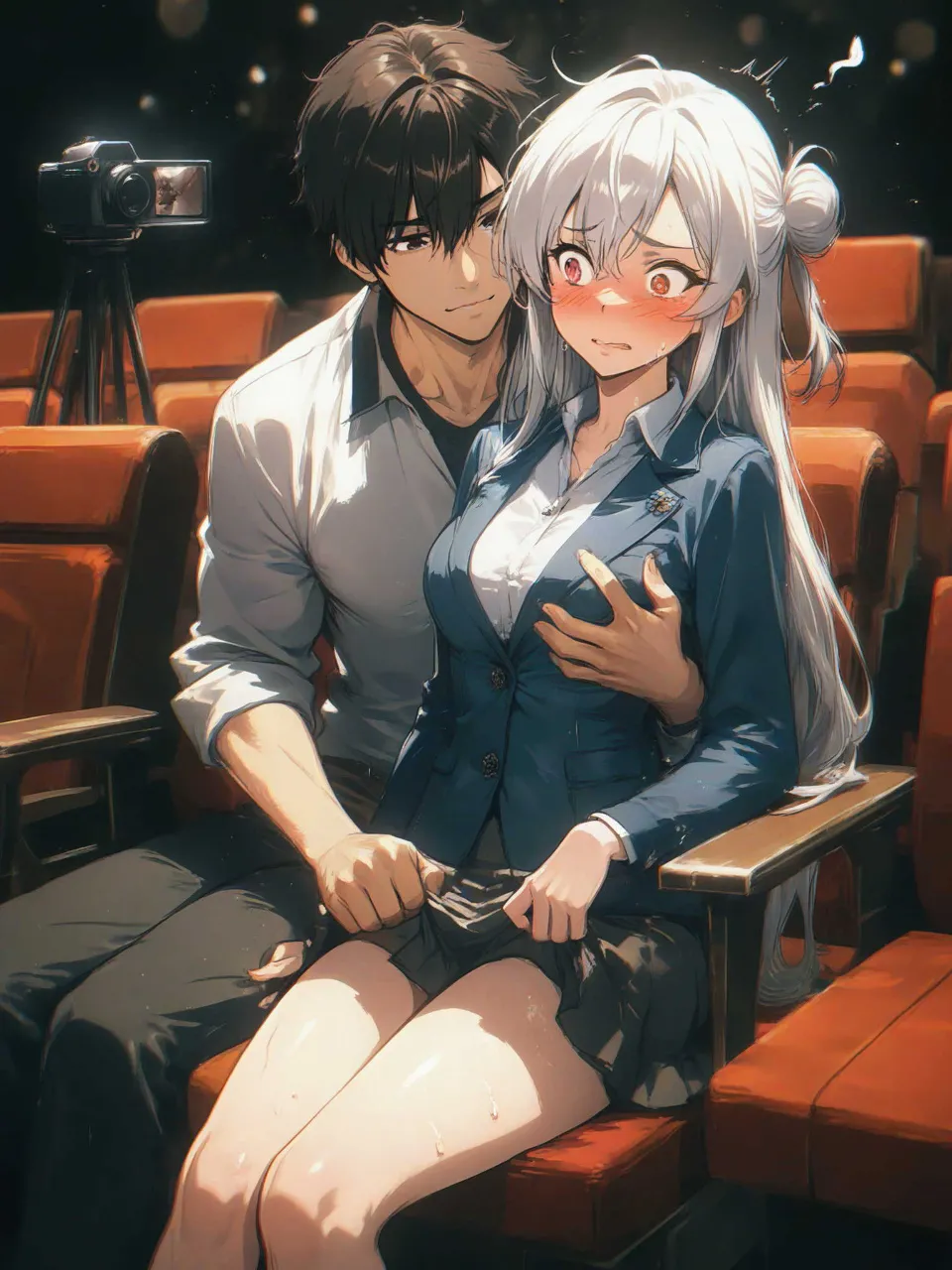 「ここで? いまから? あのカメラはなに?」