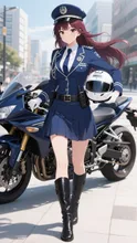 可憐な白バイ隊ヒロイン