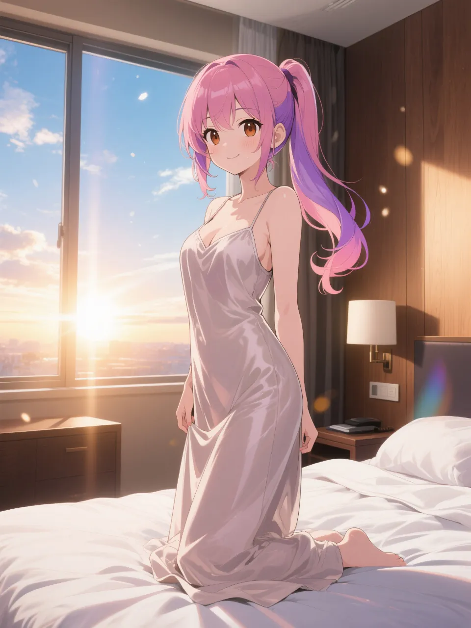 寝起きの瑞稀。