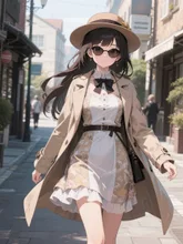 お嬢様のお忍び散歩。 — エイコさんのAIイラスト