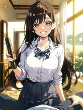お兄ちゃん早く　露天行こうよ — サクラパフェさんのAIイラスト