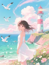灯台の見える岬·初夏チャレンジ の投稿作品