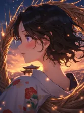 夕暮れに染まる君の横顔