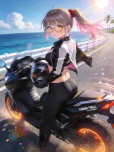 菜摘とバイク①