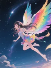 美しい翼 — はちみつ🍯さんのAIイラスト